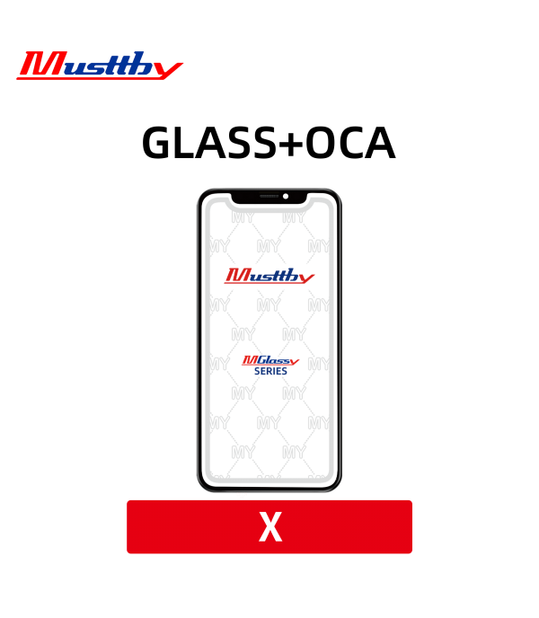 Стекло для переклейки iPhone  X/XS + OCA Musttby MyGlass 1:1