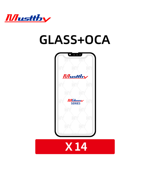 Стекло для переклейки iPhone 14 + OCA Musttby MyGlass 1:1