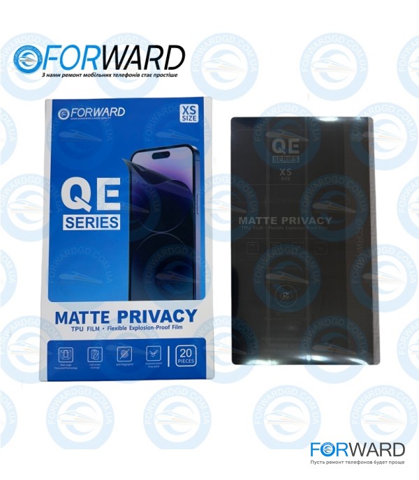 XS Гидрогелевая защитная плёнка матовая Анти-шпион QE series