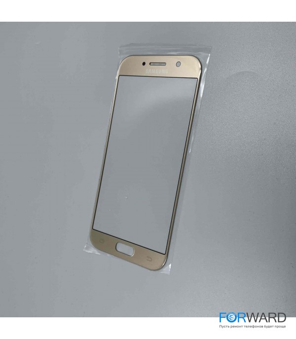 Стекло для переклейки к Samsung A520 Gold (имитация Original)