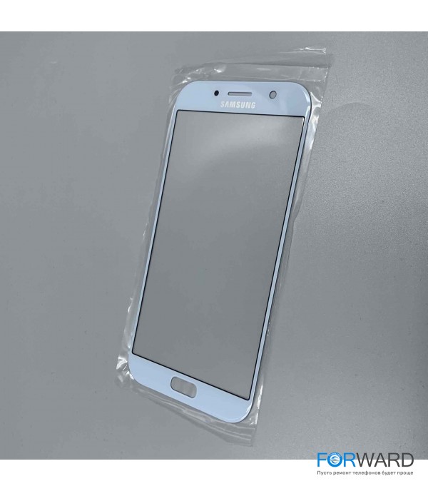 Стекло для переклейки к Samsung A720 Blue (имитация Original)