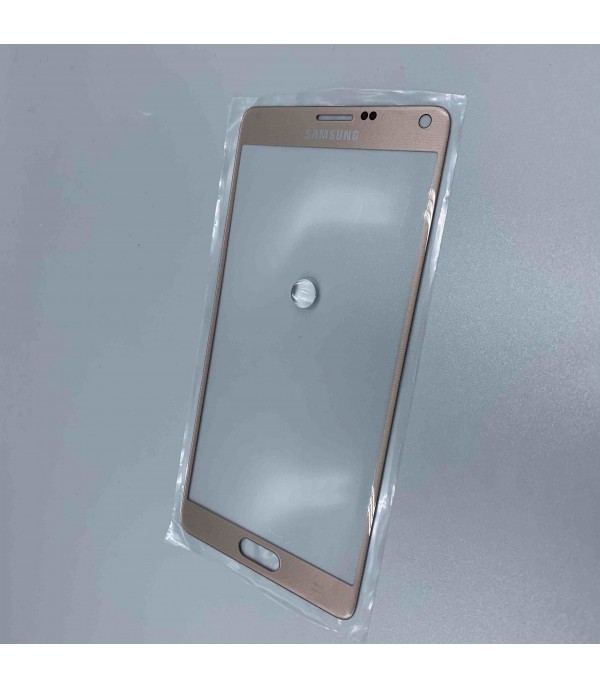 Стекло для переклейки к Samsung Note  4 Gold Original