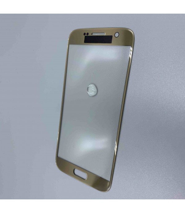 Стекло для переклейки к Samsung  S7 Gold (имитация Original)