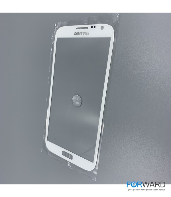 Стекло для переклейки к Samsung Note  2 White Original