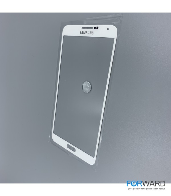 Стекло для переклейки к Samsung Note  3 White Original