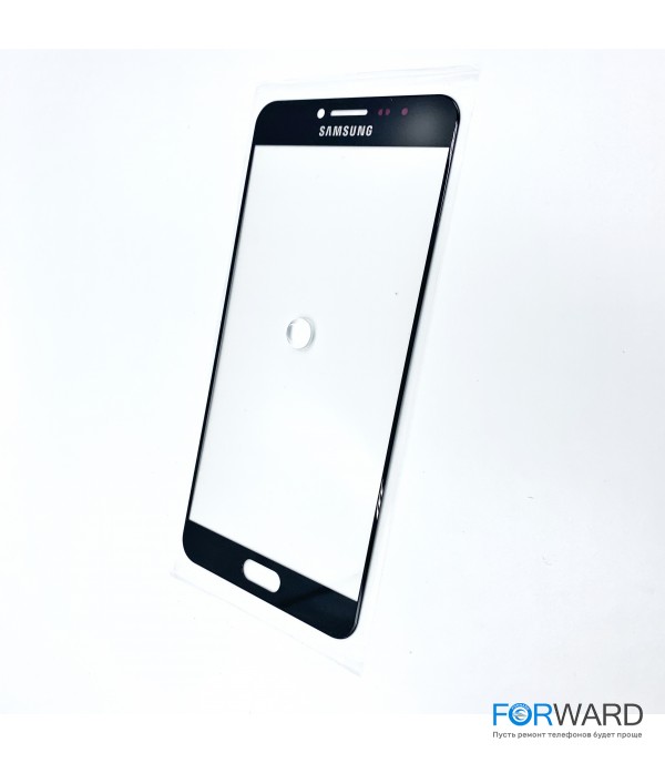 Стекло для переклейки к Samsung C7 Black Original