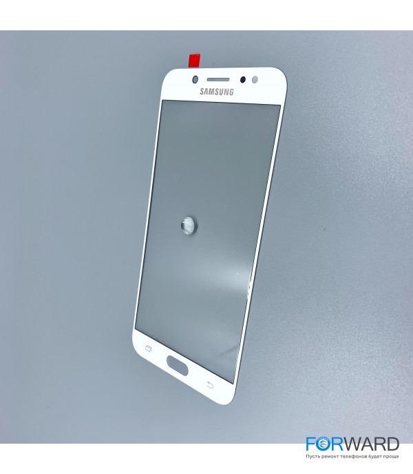 Стекло для переклейки к Samsung C8 White