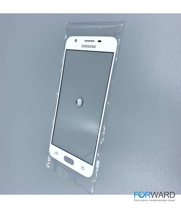 Стекло для переклейки к Samsung G570 White Original