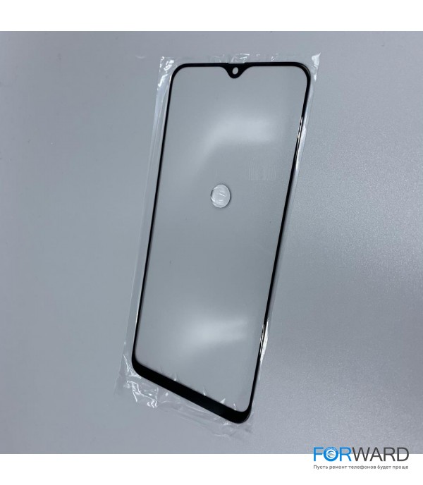 Стекло для переклейки к Samsung A40s Black Copy