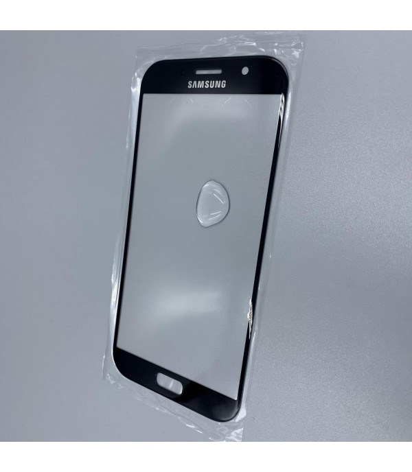 Стекло для переклейки к Samsung A720 Black (имитация Original)