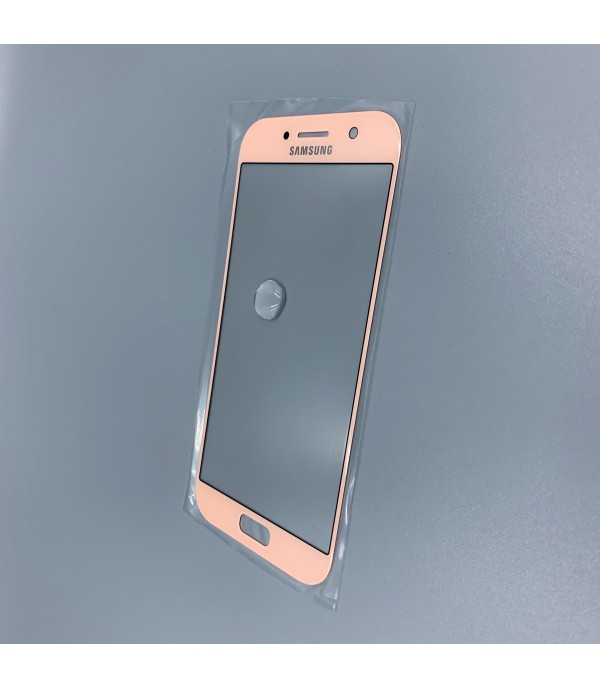 Стекло для переклейки к Samsung A520 Pink Original
