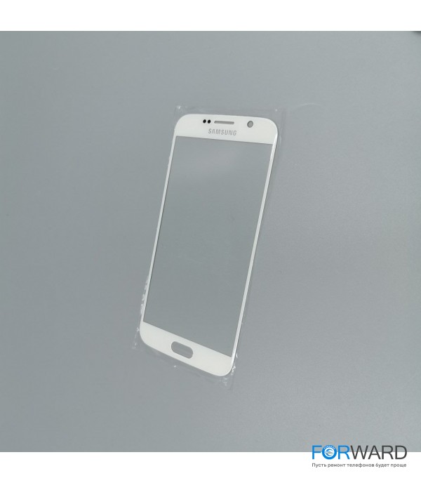 Стекло для переклейки к Samsung  S6 White Copy