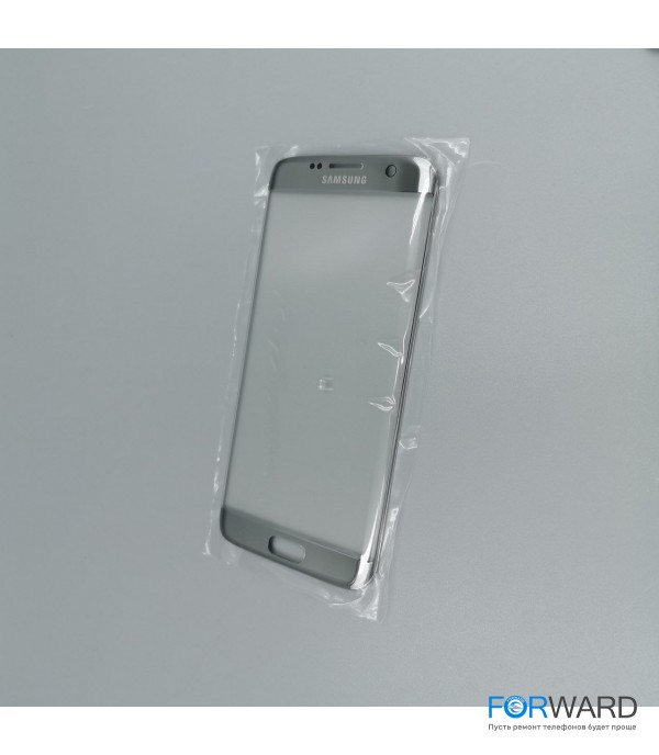 Стекло для переклейки к Samsung  S7  Edge Silver (имитация Original)