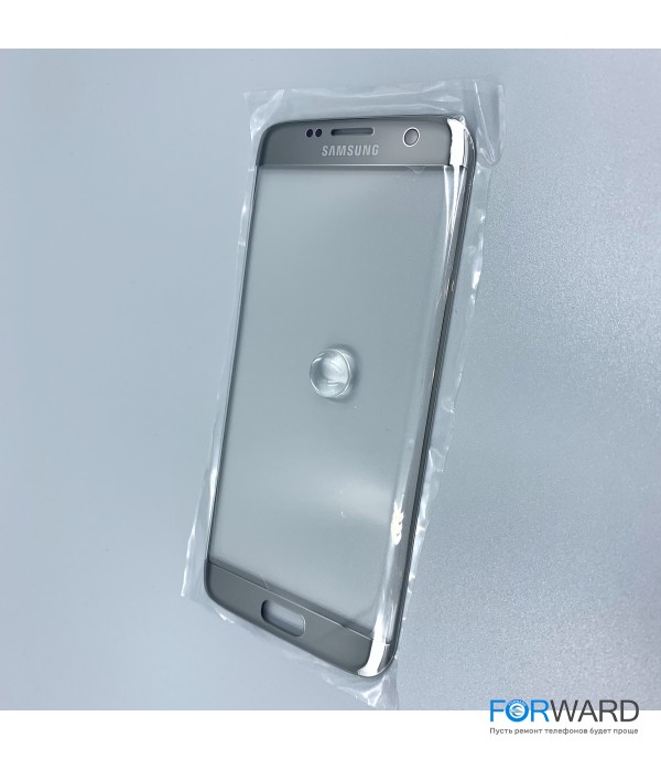 Стекло для переклейки к Samsung  S7  Edge Silver Original