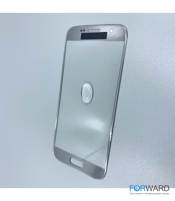 Стекло для переклейки к Samsung  S7 Silver Original
