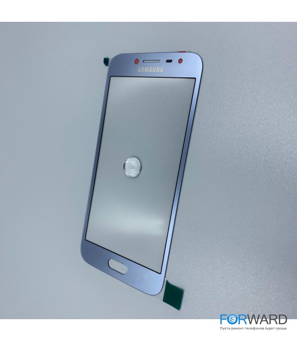Стекло для переклейки к Samsung J250 Blue