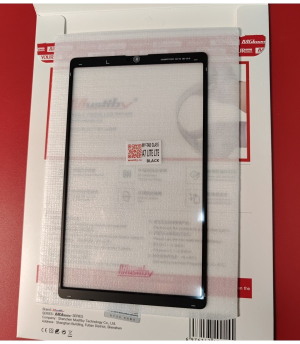 Стекло для переклейки Samsung Galaxy Tab A7 Lite LTE + OCA Musttby MyGlass 1:1