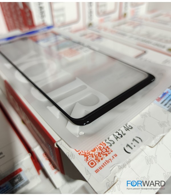 Стекло для переклейки к Samsung A32 4G 6,4" [A325] + OCA Musttby YourGlass Original