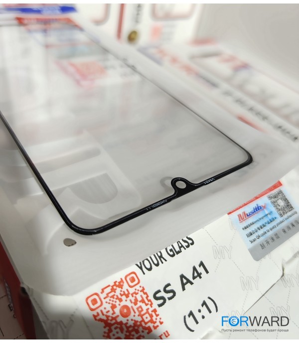 Стекло для переклейки к Samsung A41 [A415] + OCA Musttby YourGlass Original