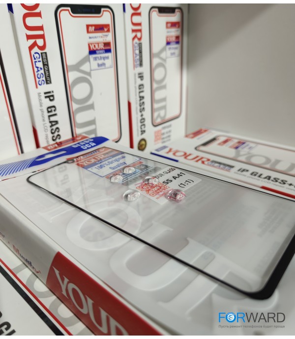 Стекло для переклейки к Samsung A41 [A415] + OCA Musttby YourGlass Original