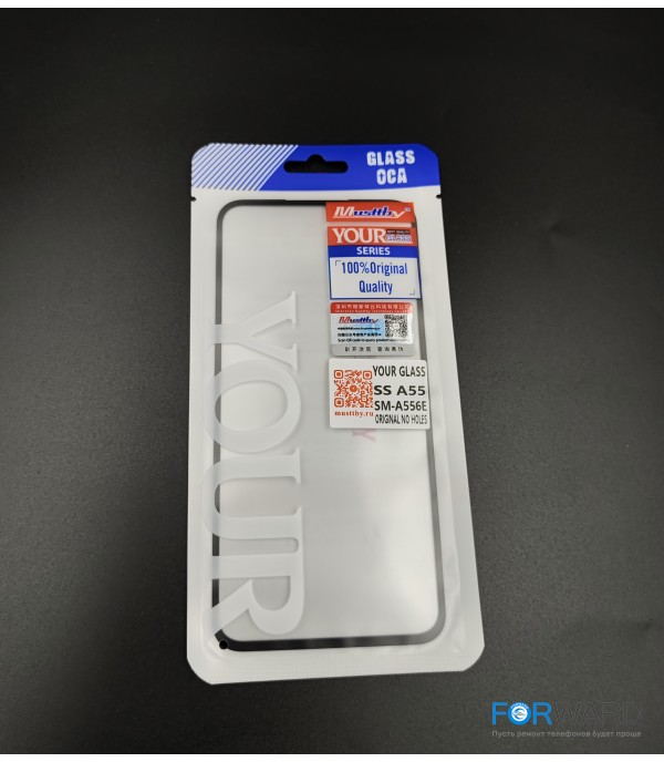 Стекло для переклейки к Samsung A35 5G [A536] / A55 [A556] + OCA Musttby YourGlass Original No Holes