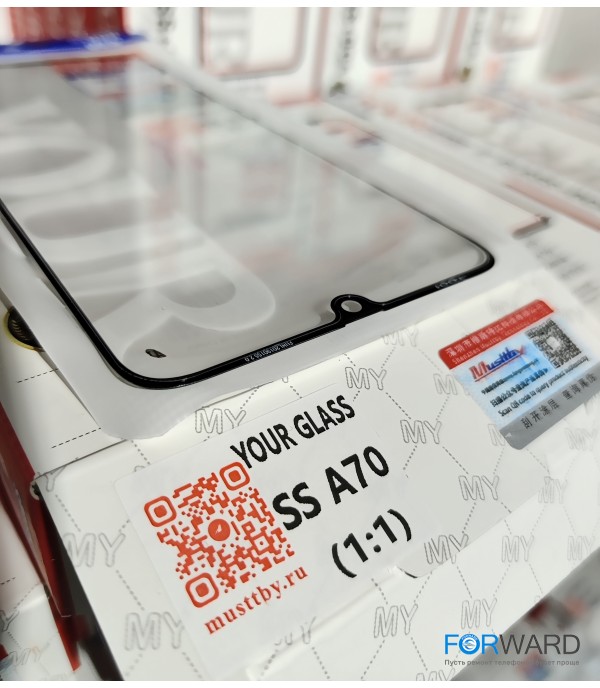Стекло для переклейки к Samsung A70 [A705] / A70s [A707] / A90 5G [A908] + OCA Musttby YourGlass Original
