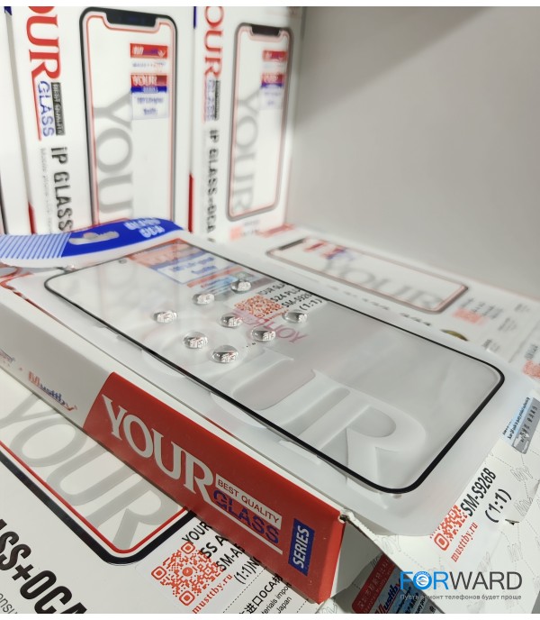 Стекло для переклейки к Samsung S24 Plus [S926] + OCA Musttby YourGlass Original