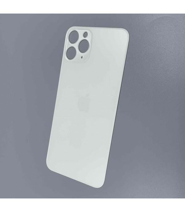 Заднее стекло корпуса iPhone 11 Pro  White USA (увеличенное отверстие под камеру)