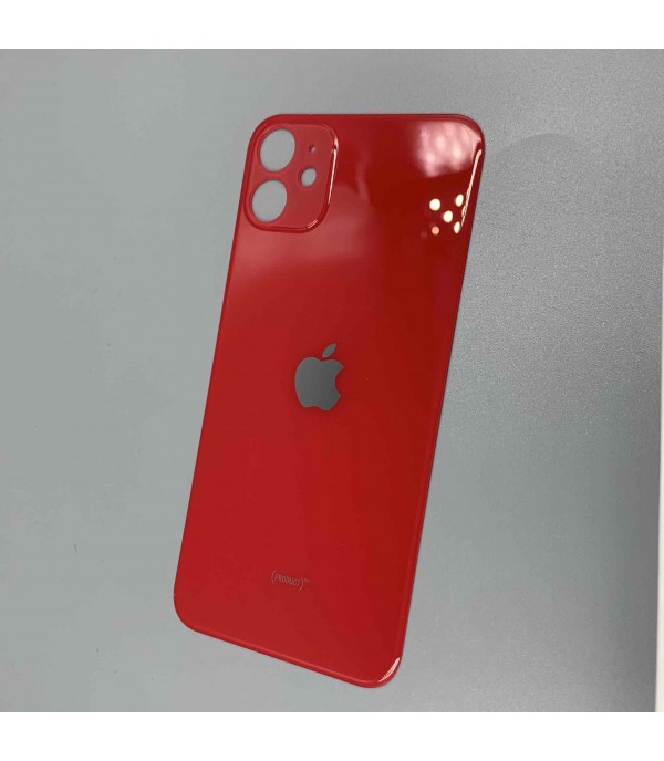 Заднее стекло корпуса iPhone 11  Red USA (увеличенное отверстие под камеру)