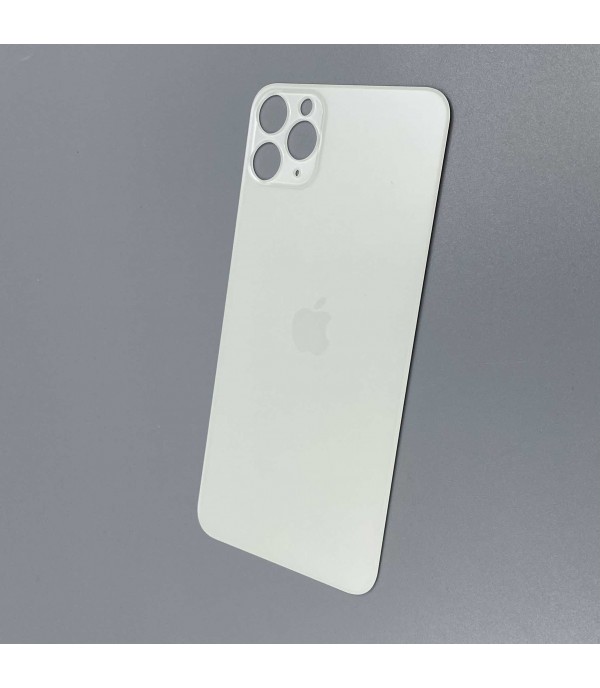 Заднее стекло корпуса iPhone 11 Pro Max White USA (увеличенное отверстие под камеру)