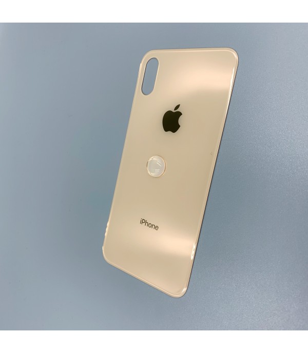 Заднее стекло корпуса iPhone  XS  Rose Gold USA (увеличенное отверстие под камеру)