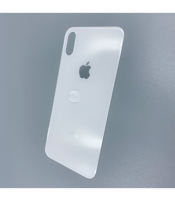 Заднее стекло корпуса iPhone  XS  White USA (увеличенное отверстие под камеру)