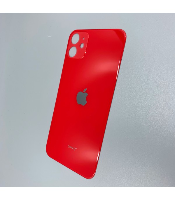 Заднее стекло корпуса iPhone 11  Red EU (увеличенное отверстие под камеру)