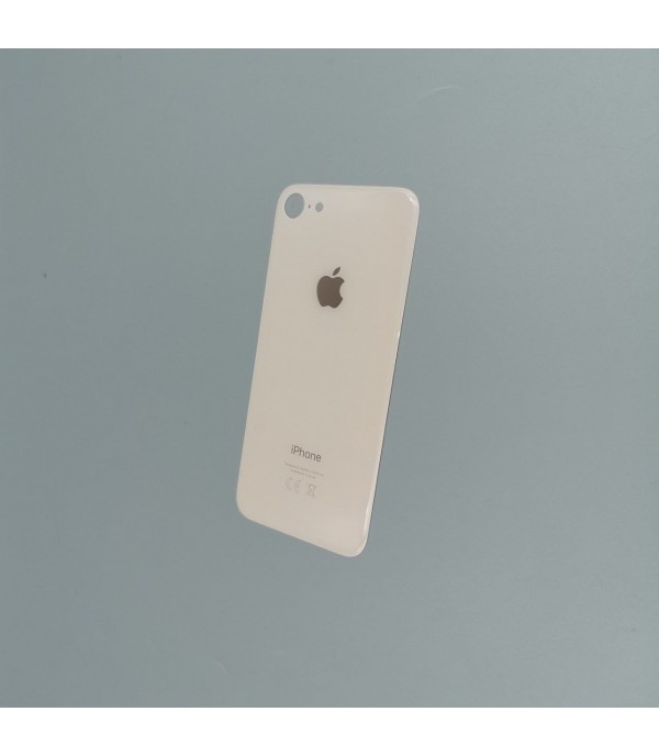 Заднее стекло корпуса iPhone  8  Rose Gold EU (увеличенное отверстие под камеру)