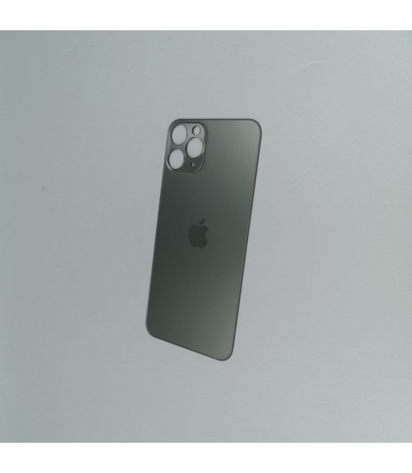 Заднее стекло корпуса iPhone 11 Pro  Black USA (увеличенное отверстие под камеру)