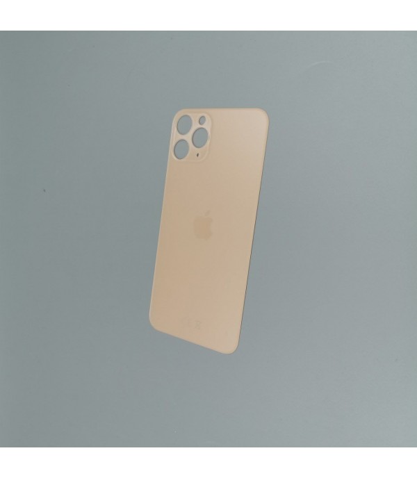 Заднее стекло корпуса iPhone 11 Pro  Gold EU (увеличенное отверстие под камеру)