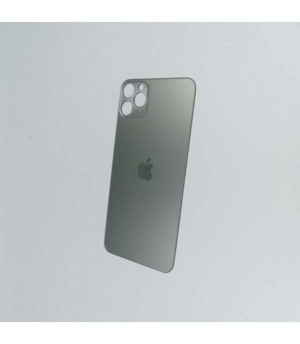 Заднее стекло корпуса iPhone 11 Pro Max Black USA (увеличенное отверстие под камеру)