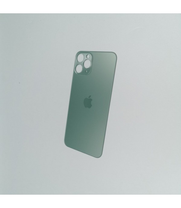 Заднее стекло корпуса iPhone 11 Pro  Midnight Green USA (увеличенное отверстие под камеру)