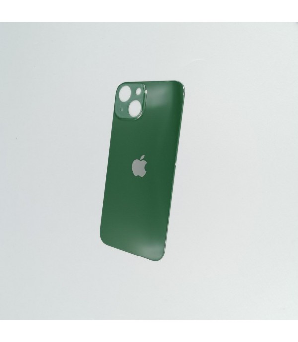 Заднее стекло корпуса iPhone 13  Green (увеличенное отверстие под камеру)