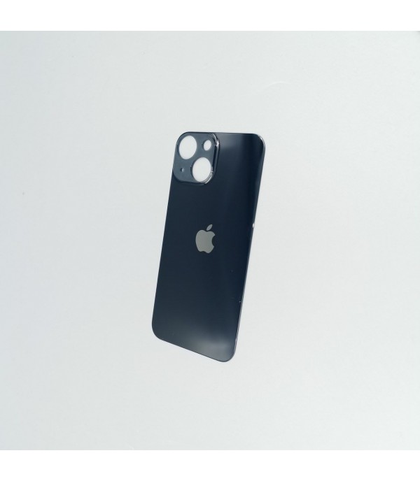 Заднее стекло корпуса iPhone 13 mini Midnight (увеличенное отверстие под камеру)