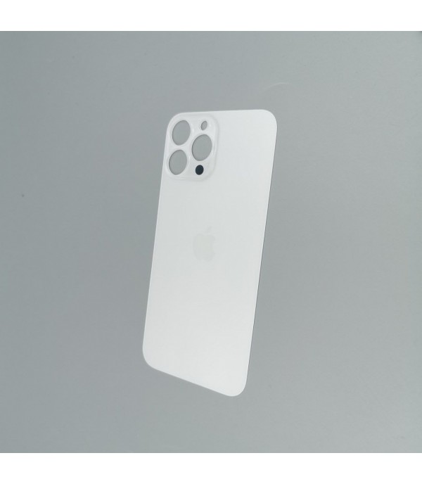 Заднее стекло корпуса iPhone 13 Pro Max Silver (увеличенное отверстие под камеру)