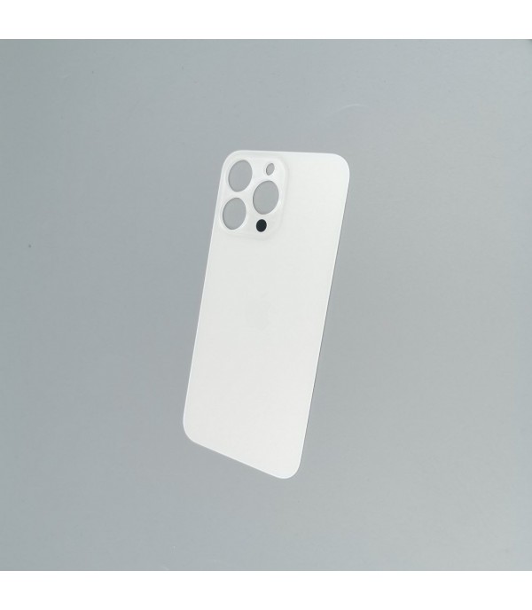 Заднее стекло корпуса iPhone 13 Pro  Silver (увеличенное отверстие под камеру)