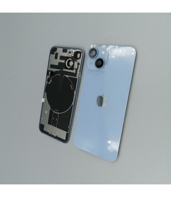 Заднее стекло корпуса iPhone 14  Blue ( original) в сборе