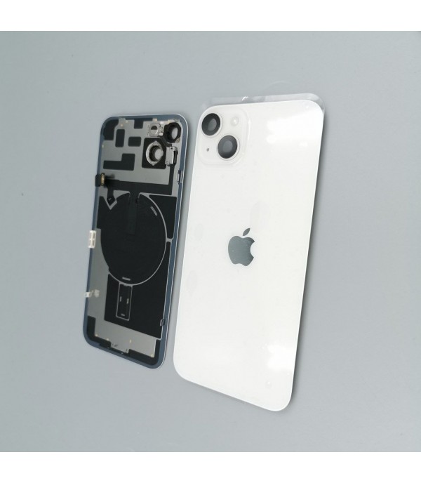 Заднее стекло корпуса iPhone 14 Plus Starlight ( original)  в сборе