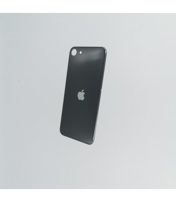 Заднее стекло корпуса iPhone  SE 2020 Black USA (увеличенное отверстие под камеру)