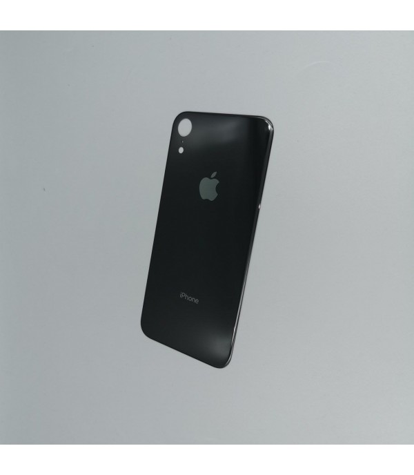 Заднее стекло корпуса iPhone  XS  Black EU (увеличенное отверстие под камеру)