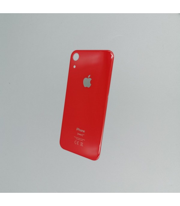 Заднее стекло корпуса iPhone  XR Red EU (увеличенное отверстие под камеру)