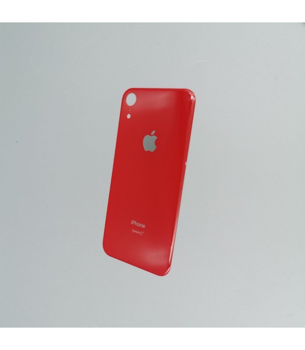 Заднее стекло корпуса iPhone  XR Red USA (увеличенное отверстие под камеру)