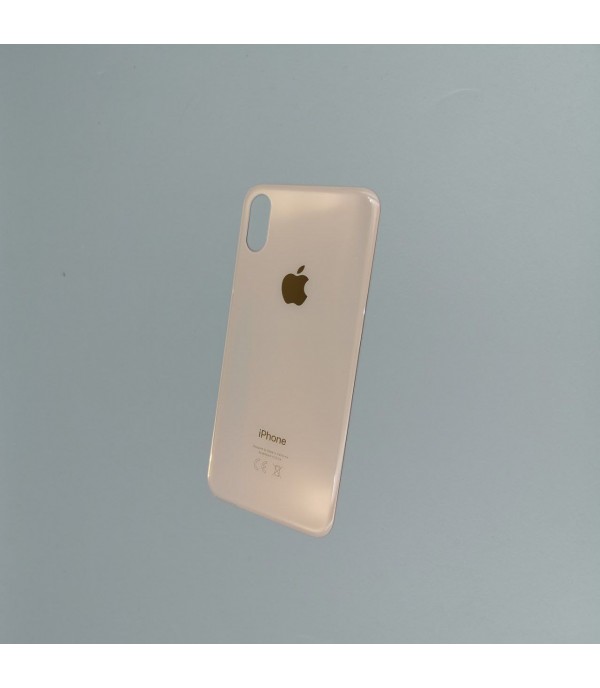 Заднее стекло корпуса iPhone  XS  Rose Gold EU (увеличенное отверстие под камеру)
