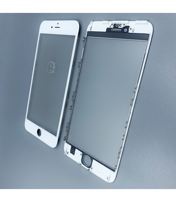 Стекло с рамкой для переклейки iPhone 6S Plus White